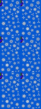 Çiçekli, yapraklı, çiçek desenli eskiz. Raster illüstrasyonu. El çizimi.