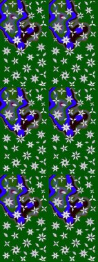 Şekil verilmiş çiçeklerle eskiz deseni. Süslü zentangle çizim dokusu, soyut çiçeklerle süslenmiş. Çiçek deseni duvar kağıdı, şablon dolguları ve web sayfası arkaplanı için kullanılabilir.