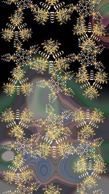 Çiçekli eskiz çizimi. Gri renkli çiçekler. Renkli Yaz Temalı eskiz kalıbı. Düz Çiçek Elementleri Tasarımı.