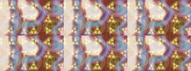 İllüstrasyon kar tanesi. Güzel dekorasyon. Altın renkli suluboya kar taneleri. Kışın sembolü.