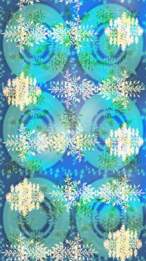 Kar Taneleri Raster illüstrasyonu. Raster Noel soyut renkli arka plan ve düşen kar tanesi. Dekorasyon kış kar simgeleri.