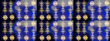 Raster illüstrasyonu. Kar taneli desen. Raster Noel soyut renkli arkaplan ve düşen kar tanesi..