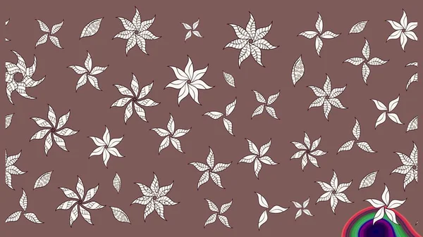 Kahverengi ve nötr renklerde. Raster illüstrasyonu. Anti-stres için Raster soyut şablon sayfası.