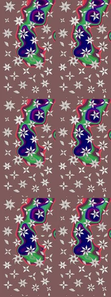 Çiçekli yumuşak bir eskiz şekli. Kahverengi ve nötr renklerde bahar çiçekleri. Raster illüstrasyonu. Raster çiçekleri klasik tarzda resmedilir..