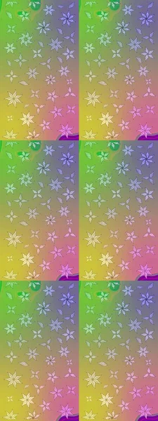 Çiçekli güzel suluboya desen. Tarafsız ve yeşil renklerde. Raster illüstrasyonu.