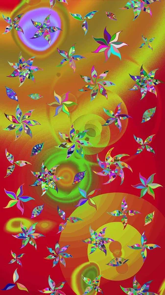 Parlak elementlerin. El çizimi Raster çizimi. Çizim çiçek deseni duvar kağıdı, web sitesi arkaplanı, paket kağıdı, davetiye, broşür, pankart veya web sitesi için kullanılabilir.