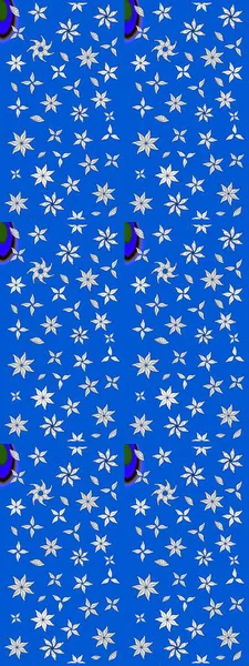 Çiçekli, yapraklı, çiçek desenli eskiz. Raster illüstrasyonu. El çizimi.