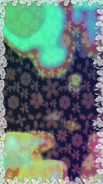 Raster suluboya çiçek deseni, narin çiçekler, gri çiçekler, tebrik kartı şablonu. Güzel kumaş deseni.