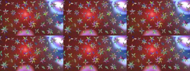 Düz Çiçek Elementleri Tasarımı. Renkli Bahar Teması eskiz kalıbı. Parlak arkaplan eskiz desenli çiçekli fantezi tasarımı.