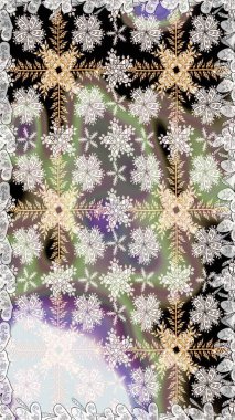 Çiçekler. Soyut etnik raster kusursuz desen. Vadinin çiçekleri tarafsız ve gri renklerde.