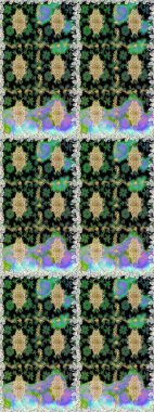 Şık bir grafik desen. Çiçek deseni. Kusursuz raster arka plan. Duvar kâğıdı barok, İspanyol kumaşı. Kahverengi ve bej renklerdeki altın elementler.