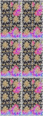 Tekrarlayan elementlerle kusursuz soyut arkaplan. Gri, nötr ve altın desenli. Zarif raster klasik desen.