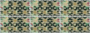 Şatafatlı bahar bahçesi dokusu. Raster illüstrasyonu. Çiçeksiz arka plan. Çiçek deseni.