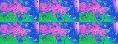 Parlak elementlerin. Çizim çiçek deseni duvar kağıdı, web sitesi arka planı, ambalaj kağıdı, davetiye, broşür, afiş veya web sitesi için kullanılabilir. El çizimi Raster illüstrasyonu.