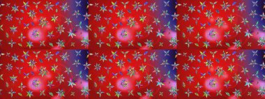 Çiçek deseni. Flower eskiz arka planı. Şatafatlı bahar bahçesi dokusu. Raster illüstrasyonu.