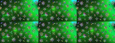 Renkli güzel çiçekli eskiz deseni, suluboya çiçek deseni, duvar kağıdı, kart ya da kumaş için fayanslı. Raster..