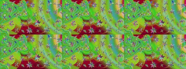 Güzel suluboya yaz çiçekleri deseni..