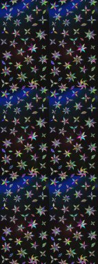 Küçük çiçekte güzel bir desen. Motley illüstrasyonu. Çiçekli bahar çiçekleri. Robot resim. Küçük renkli çiçekler. Moda baskıları için zarif bir şablon.