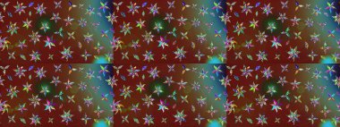 Simple cute pattern in small-scale flowers. Raster illustration. Floral sketch background for textile or book covers, manufacturing, wallpapers, print, gift wrap and scrapbooking.