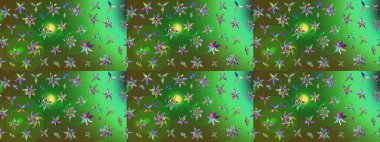 Küçük çiçekteki sevimli çiçek deseni. Raster illüstrasyonu. Tony 'nin kumaş kalıbını çiz. Modaya uygun kumaş deseni.