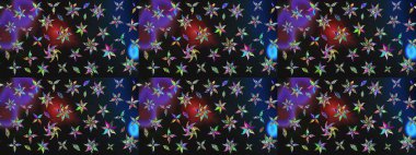 Botanik çizim kalıbı. Organik elementler. Suluboya etkisi. Raster deseni.