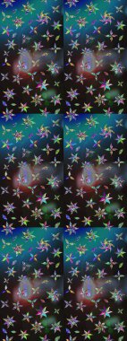 Güzel çiçek deseni. Gri ve mavi renkte çiçekler. Renkli Bahar Teması eskiz kalıbı. Düz Çiçek Elementleri Tasarımı.