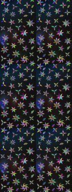 Raster illüstrasyonu. Küçük çiçekli basit bir çiçek çizimi. Gri ve mavi renkte şirin çiçekler. Moda baskısı, albüm, ambalaj kağıdı, duvar kağıdı için zarif dekoratif süslemeler..