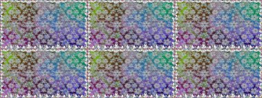 Gri renklerde bahar çiçekleri. Raster illüstrasyonu. Çiçek ve yapraklı karalama şeklinde Raster çiçek deseni.