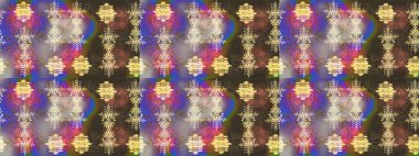 Raster kış deseni. Çiçek Elementleri 'nin soyut geçmişi. Kahverengi, mor ve nötr renkler üzerine tasarım. Raster illüstrasyonu.