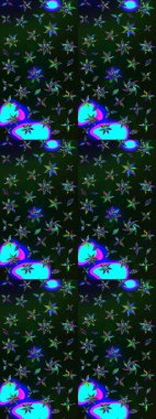 Çiçek kompozisyonu, el boyası, hassas şablon. Sevgililer günü ve tebrik kartı konsepti için şık bir davetiye. Gri ve mavi renkte manzaralı çiçek deseni. Üst görünüm, yumuşak biçim.