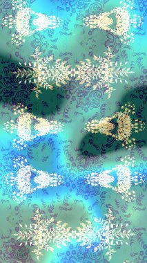 Düz Çiçek Elementleri Tasarımı. Raster. Renkli Bahar Teması çizim şablonu.