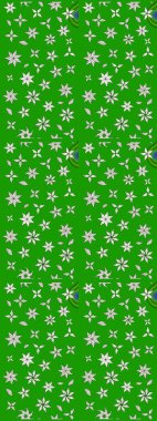 Raster illüstrasyonu. Düz Çiçek Elementleri Tasarımı. Güzel kumaş deseni. Çiçek desenli çizim. Renkli Bahar Teması eskiz kalıbı. Asya tekstil tarzında.