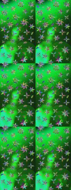 Çiçek tasarımı için inanılmaz bir kolaj cenneti tarzı. Parlak çiçekli kolaj çiçekleri. Çiçekli zambaklar eskiz arka planı.