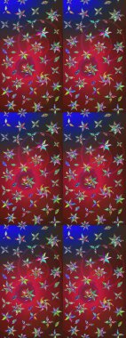 Kırmızı ve kahverengi renkte çiçekler. Elle çizilmiş sonbahar çiçeği deseni. Tekstil ve kapak tasarımı için mükemmel. Doodle tarzı. Renkli kırmızı ve kahverengi çizim deseni.