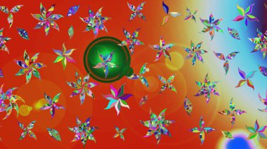 Raster illüstrasyonu. Organik motif arka planı. Çizim kalıbı. Ultraviyole kumaş deseni.