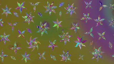 Eskiz geçmişi. Raster. Kumaş, tekstil, duvar kağıdı baskısı için. Raster illüstrasyonu. Tomurcukları çiçek olan sevimli bir çiçek deseni. Antika retro tarzı.