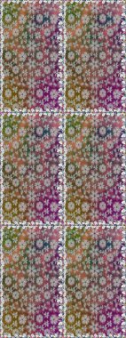 Sevimli çiçek desenli küçük çiçek. Dikişsiz Tony kumaş desen. Moda kumaş deseni. Raster illüstrasyon.