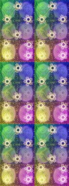 Güzel soyut kar taneleri raster tasarımı. Yeni yıl kar tanesi. Düz kar karalama ikonları, kar taneleri silueti nötr, yeşil ve menekşe renkleri noel afişi için, kartlar.