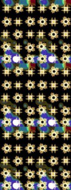 Renkli elementlerle Raster ilginç desen.