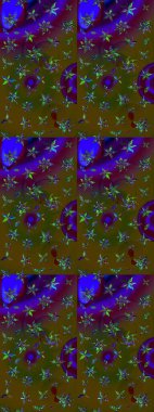 Raster 'ın taze dokusu. Klasik çiçek desenli. Yumuşak pamuk tasarımı. Yumuşak fayans. Paketleme, tekstil, duvar kağıdı için çiçek arkaplanı.