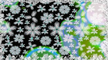 Floral black and neutral seamless pattern. Vintage outline illustration. Raster flower print. Raster Tender fabric pattern.