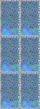 Raster illüstrasyonu. Kumaş, kağıt ve ambalaj için uygun. Kelebek gölgeleri ve siluetler. Bahar ve yaz tropikal kelebeklerin mavi renklerde kusursuz desenleri vardır..