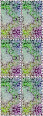 Yapraklı çiçekler ve kır renkli papatya çiçekleri. Raster - stok. Kusursuz arkaplan deseni.