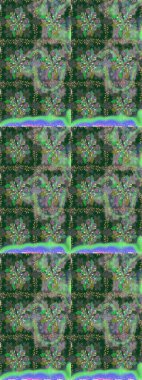 Halk tarzı. Modern çiçek arkaplanı. Moda baskıları için zarif bir şablon. Parlak renkli çiçekleri ve yeşil ve gri yaprakları olan şaşırtıcı, pürüzsüz çiçek deseni..