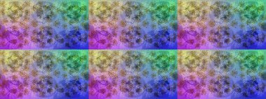 Renkli elementlerle Raster ilginç desen.