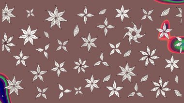 Raster Henna dövme stili. Etnik Mandala süsü. Kızılderili desenli desenli desenli şal deseni. Tekstil, tebrik kartı, boyama kitabı, telefon kılıfı baskısı için kullanılabilir.