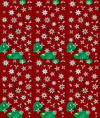 Kırmızı renkte çiçekler. Nazik, sevimli çiçek arkaplanı. Raster çiçek desenli ve çiçekli..