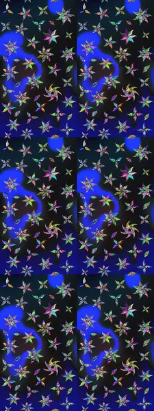 Gri ve mavi renkte çiçekler. Çiçekli çiçek deseni, suluboya. Düz Çiçek Elementleri Tasarımı. Raster illüstrasyonu. Renkli Bahar Teması çizim şablonu.