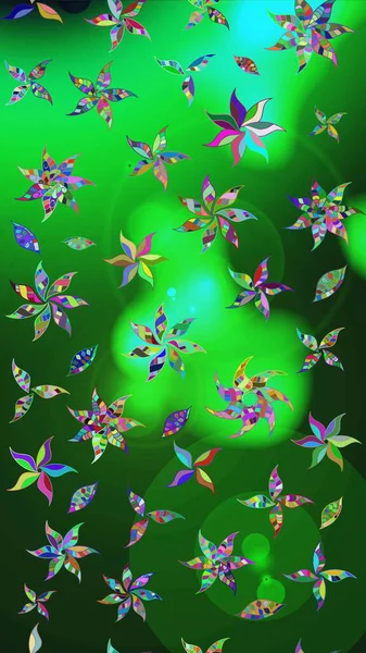 Vadinin renkleri. Çiçeksel çizim kalıbının çizimi.