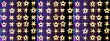 Renkli elementlerle Raster ilginç desen.